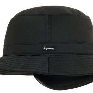 Supreme Gore Tex Windstopper Earflap Crusher Bucket Hat Cap M/L Black New